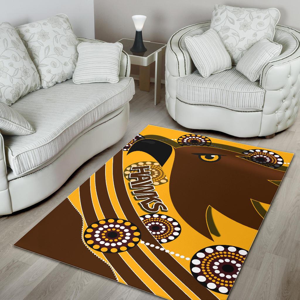 Pride Hawks Area Rug Hawthorn Indigenous - Vibe Hoodie Shop