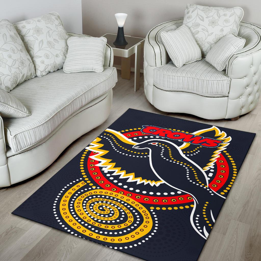 Adelaide Area Rug Crows Indigenous - Vibe Hoodie Shop