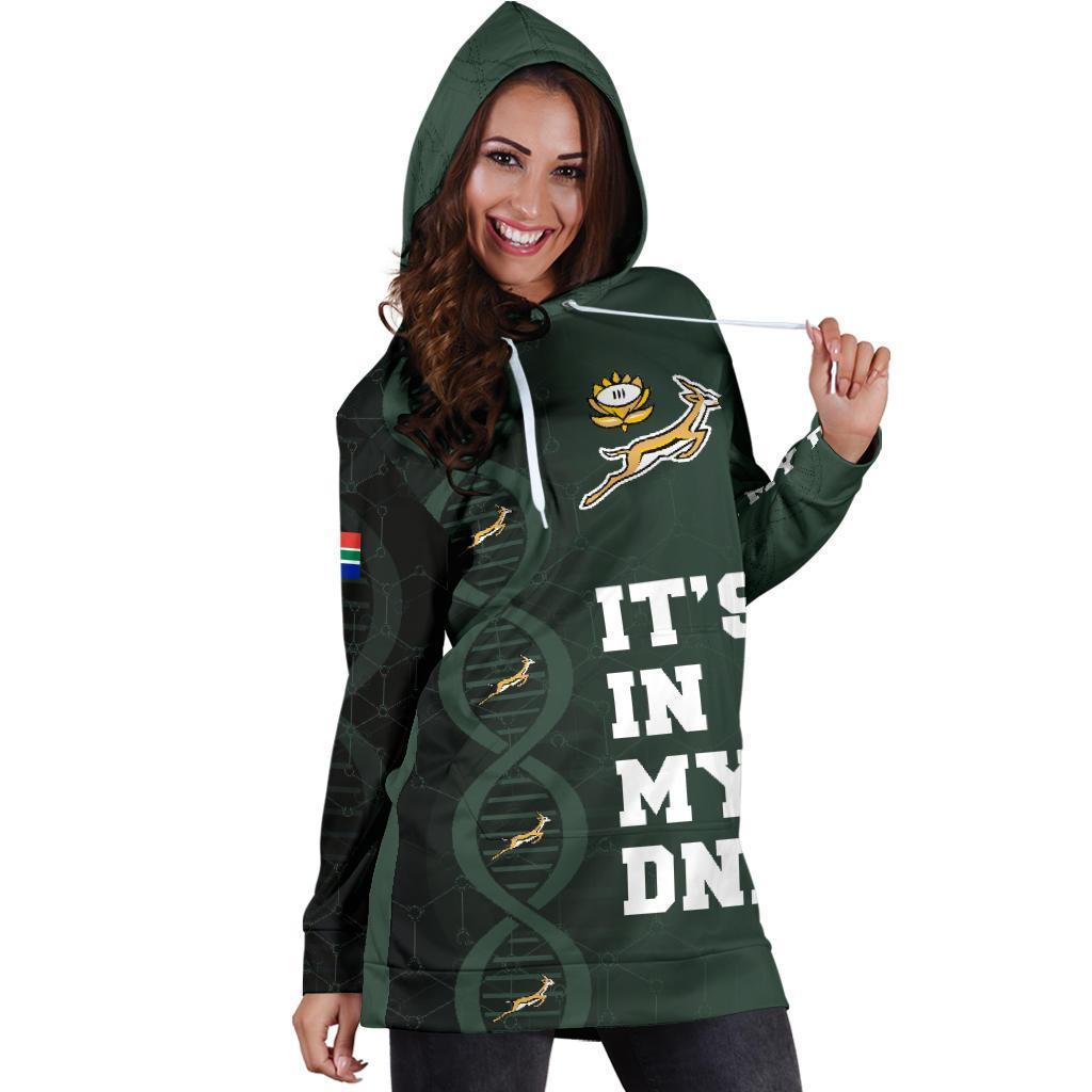 South Africa Springboks Dna Hoodie Dress - Vibe Hoodie Shop