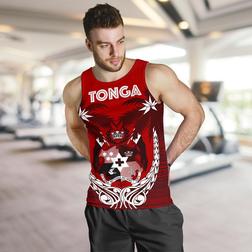 Tonga Polynesian Coconut Men's Tank Top - Vibe Hoodie Shop