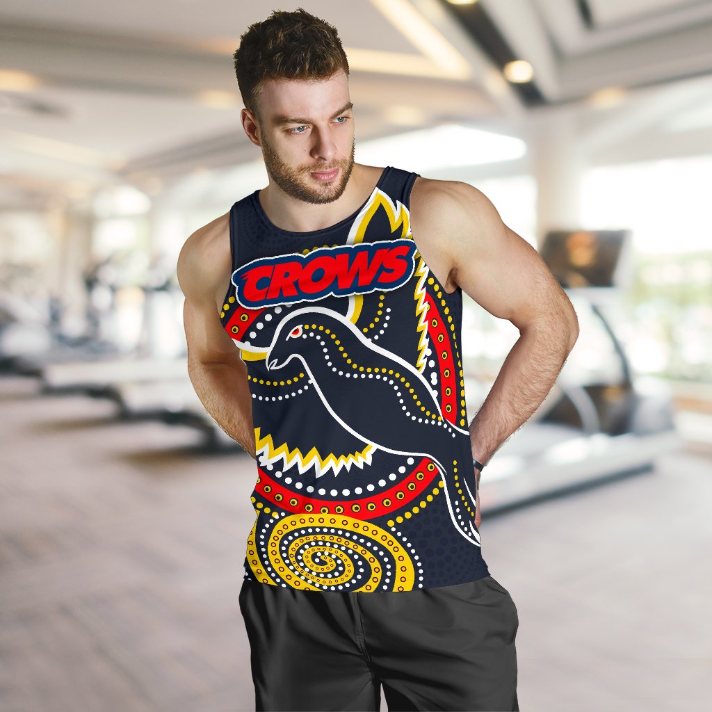 Adelaide Men Tank Top Crows Indigenous - Vibe Hoodie Shop