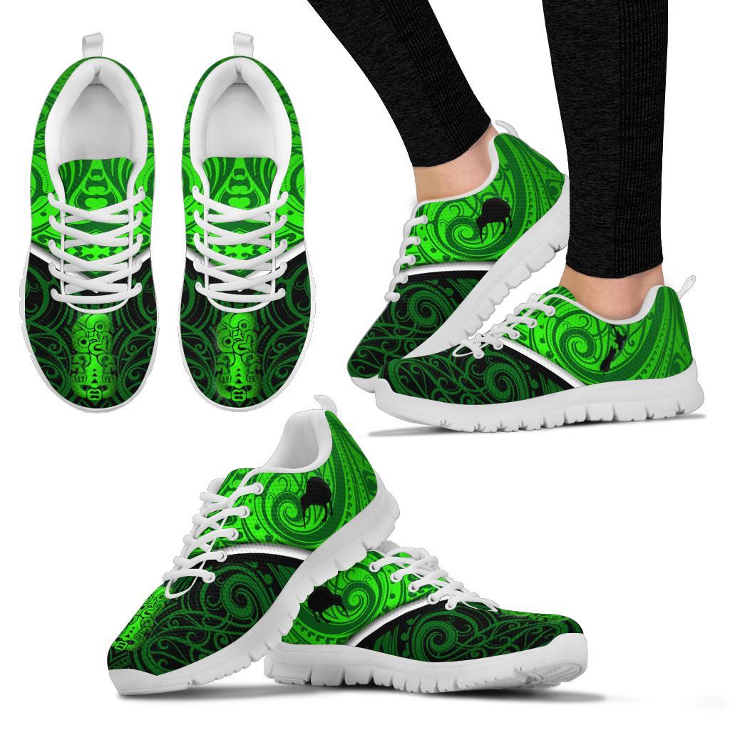 New Zealand Maori Rugby Sneakers Pride Version - Green - Vibe Hoodie Shop