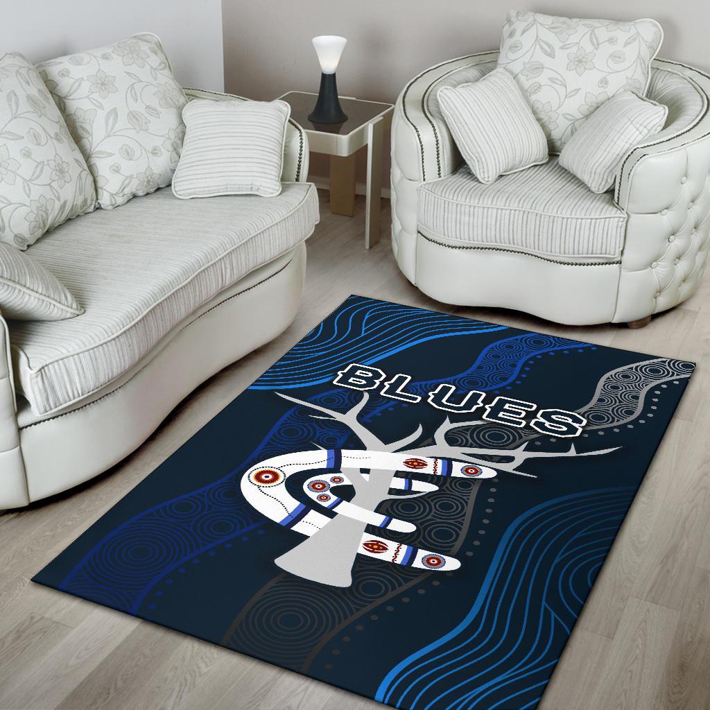 Carlton Area Rug Blues Free Style Indigenous - Vibe Hoodie Shop