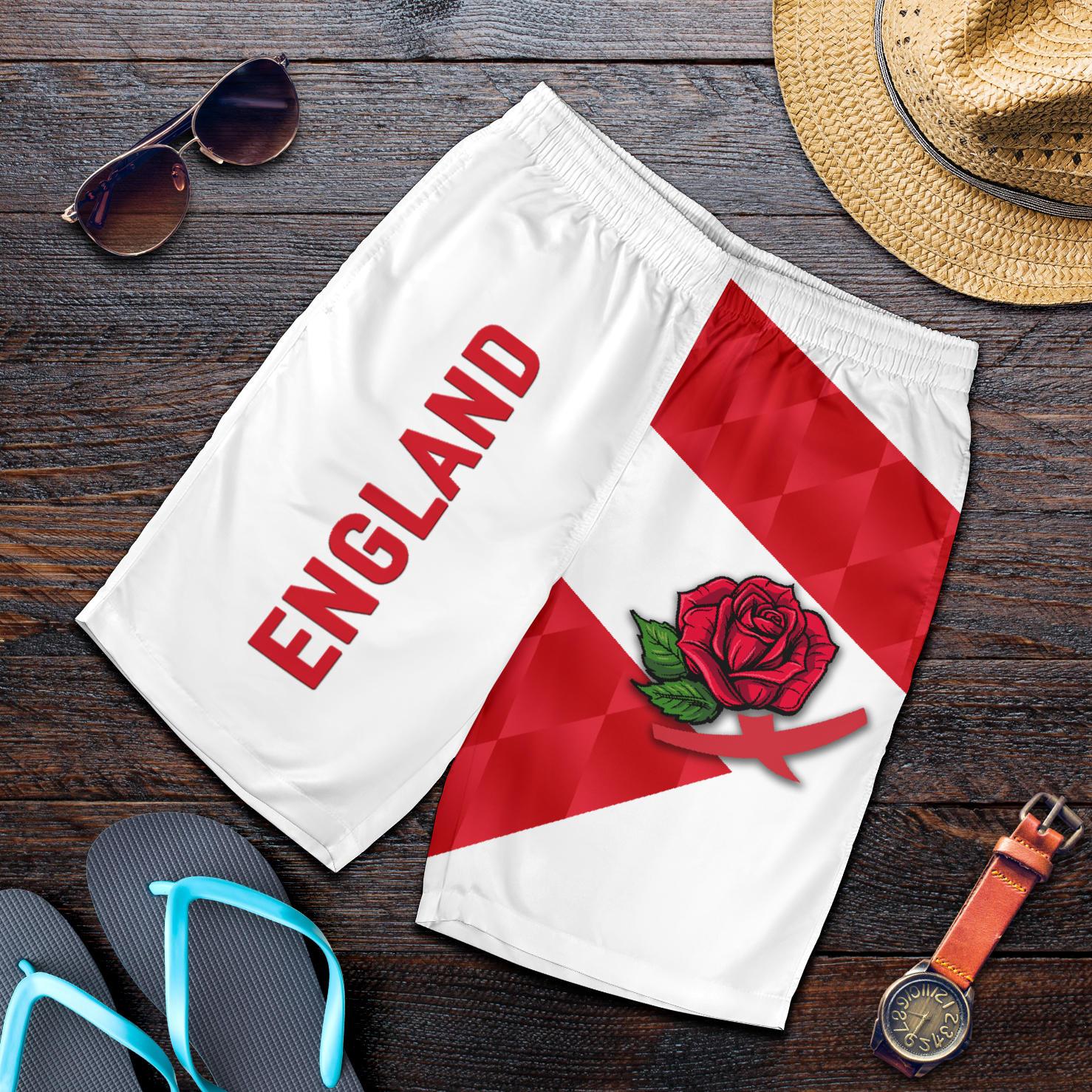 England Rugby Men Shorts Sporty Style - Vibe Hoodie Shop