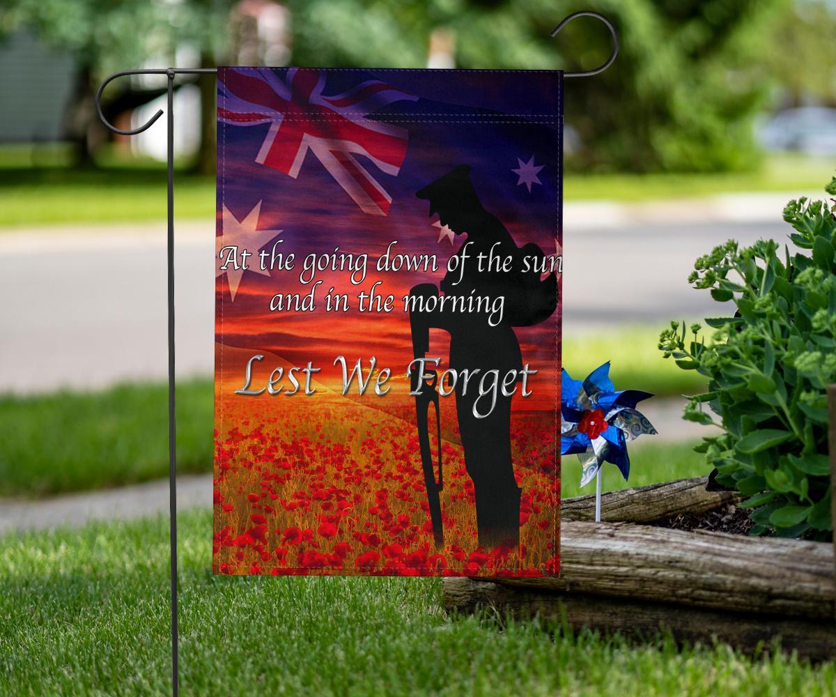 ANZAC Day 2021 Flag - Lest We Forget Ver02 - Vibe Hoodie Shop