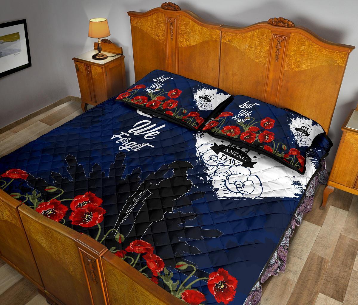 ANZAC Day Quilt Bed Set - Australia ANZAC Day 2021 - Vibe Hoodie Shop