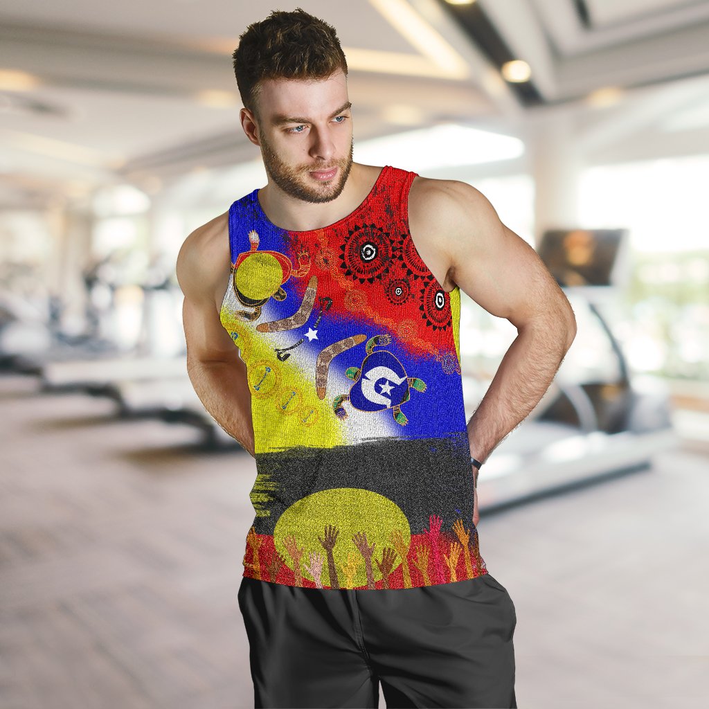 Aboriginal Men's Tank Top - Australia NAIDOC Week 2020 - Vibe Hoodie Shop