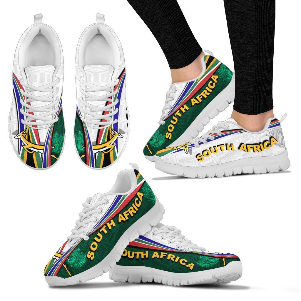 South Africa Sneakers Springboks Rugby Be Unique - White - Vibe Hoodie Shop