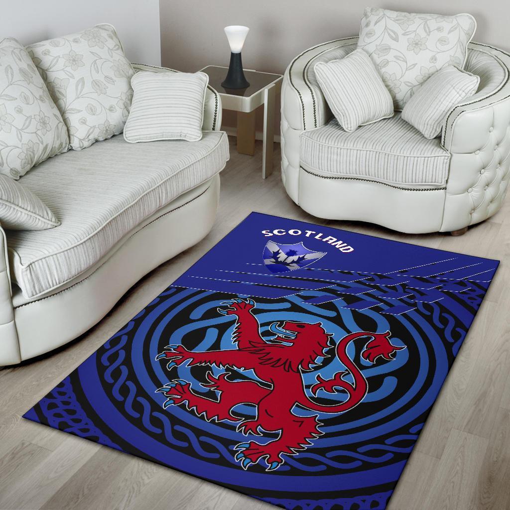 Scotland Area Rug - Scotland Symbol With Celtic Patterns - Vibe Hoodie Shop