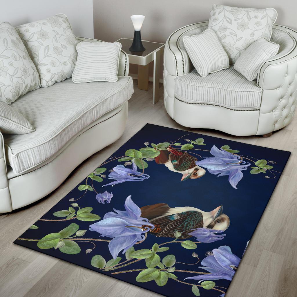 Australia Area Rug - Kookaburra Rug Royal Bluebell - Vibe Hoodie Shop