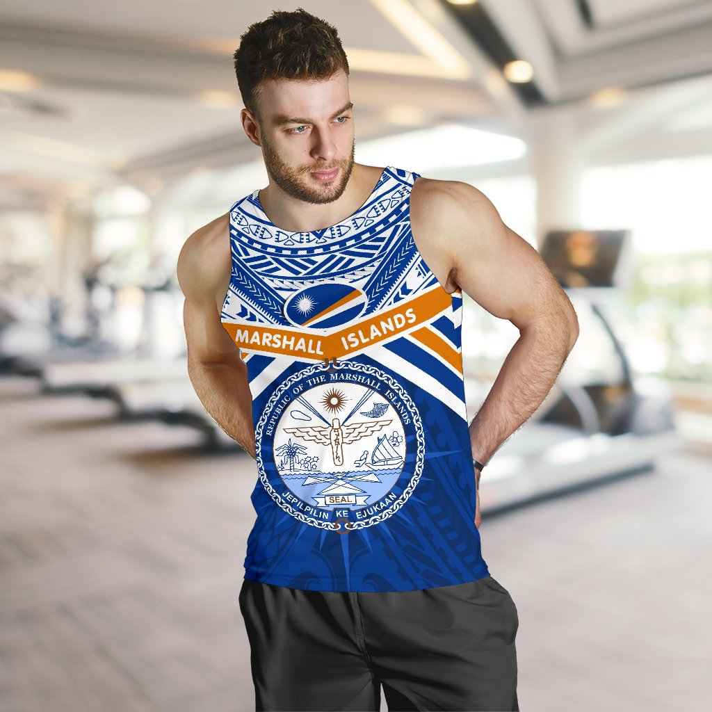 Marshall Islands Rugby Men Tank Top Forever - Vibe Hoodie Shop