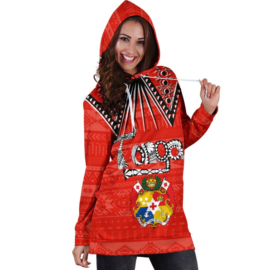 Coat Of Arms Tonga Hoodie Dress - Vibe Hoodie Shop