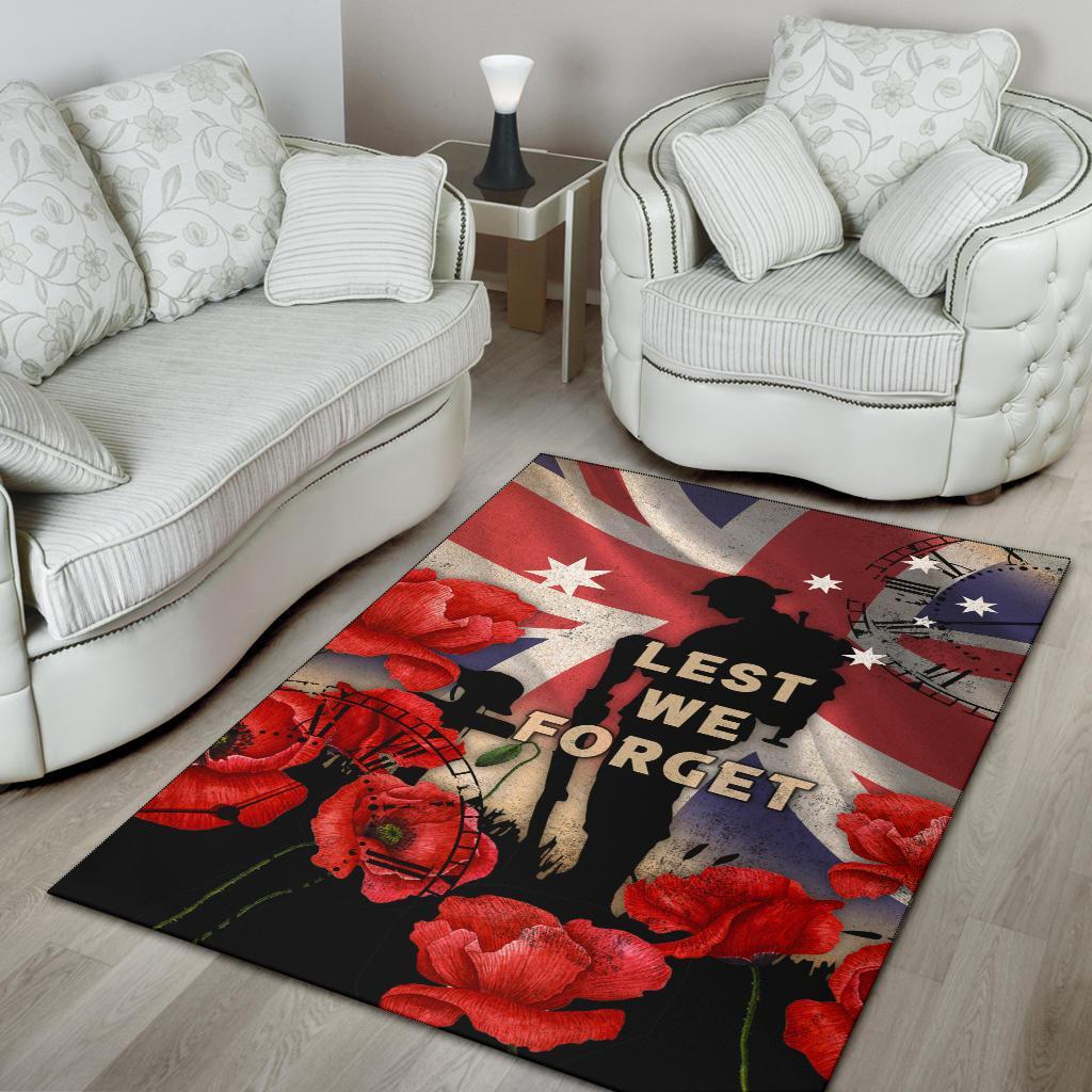 ANZAC Area Rug - A Day We Will Never Forget - Vibe Hoodie Shop