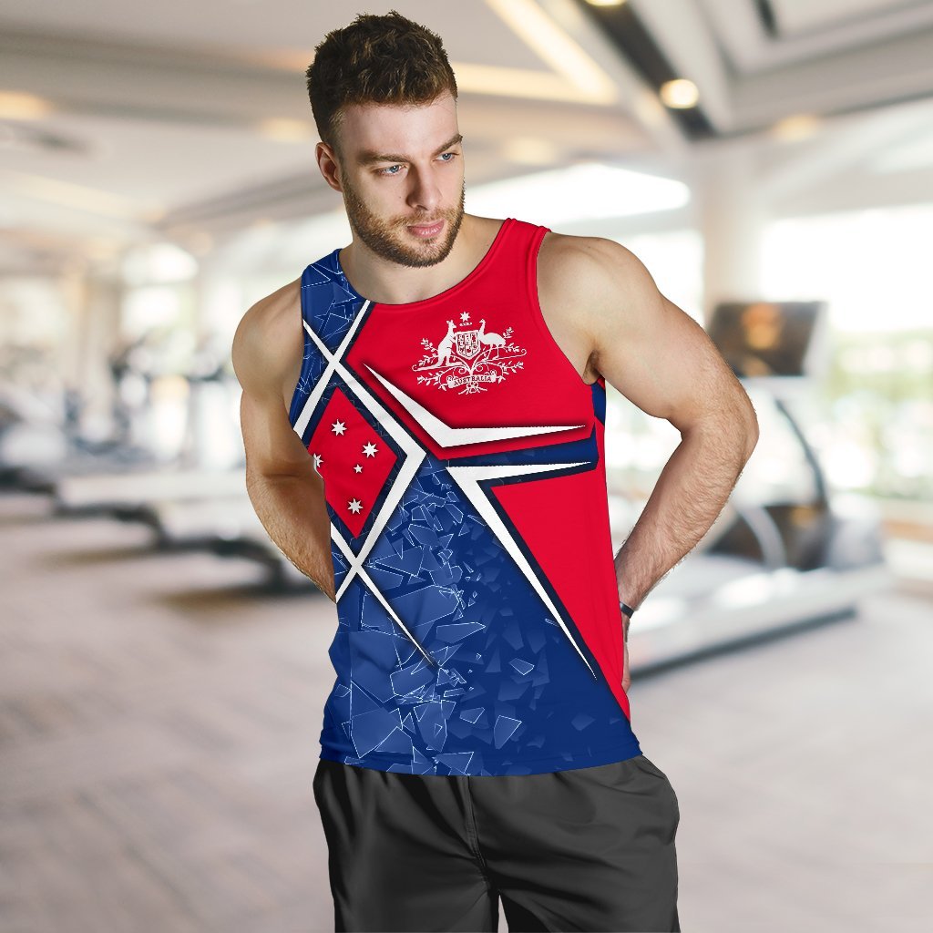 Men's Tank Top - Aussie Flag - Vibe Hoodie Shop