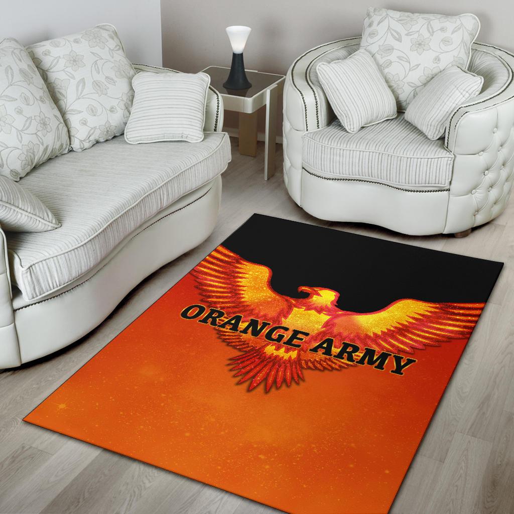 Sunrisers Hyderabad Orange Army Area Rug Cricket Sporty Style - Vibe Hoodie Shop