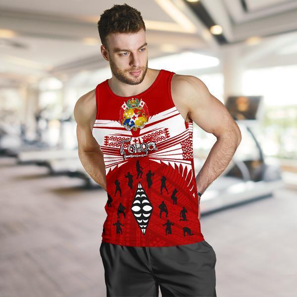 Tonga Men's Tank Top - Tongan Sipi Tau Rugby - Vibe Hoodie Shop