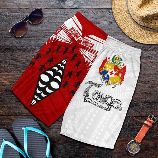 Tonga Men's Shorts - Tongan Sipi Tau Rugby - Vibe Hoodie Shop