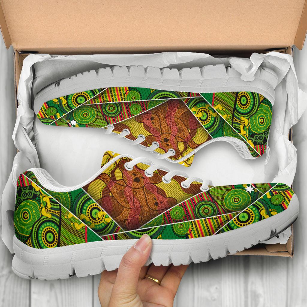 Aboriginal Sneakers - Australia Koala Shoes Indigenous Patterns - Vibe Hoodie Shop