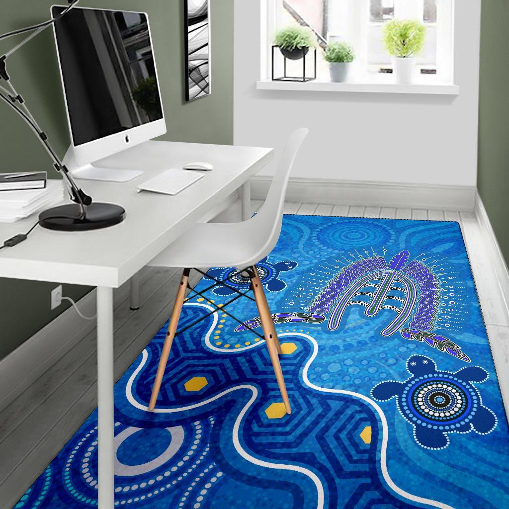 Torres Strait Area Rug - Dhari And Turtle - Vibe Hoodie Shop