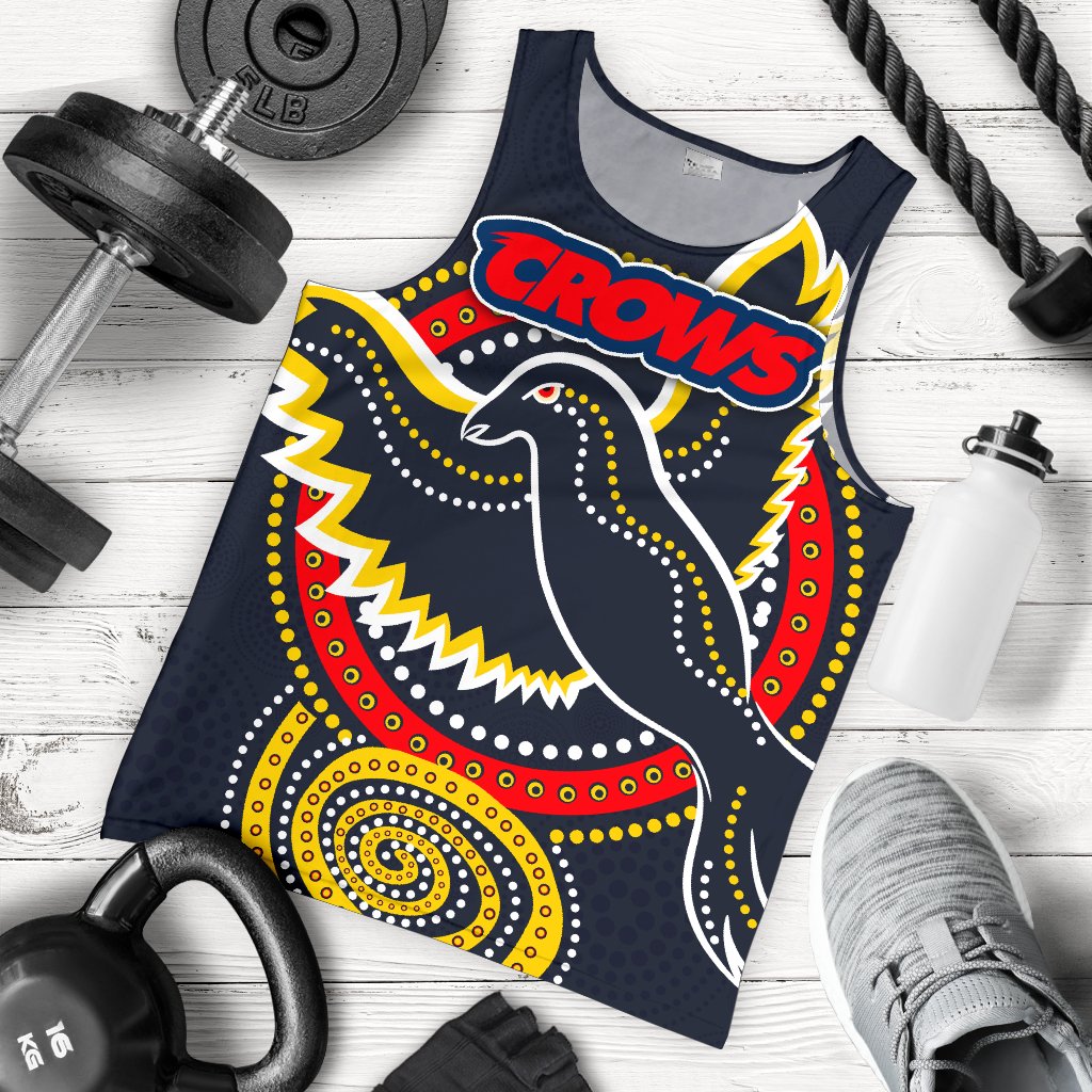 Adelaide Men Tank Top Crows Indigenous - Vibe Hoodie Shop