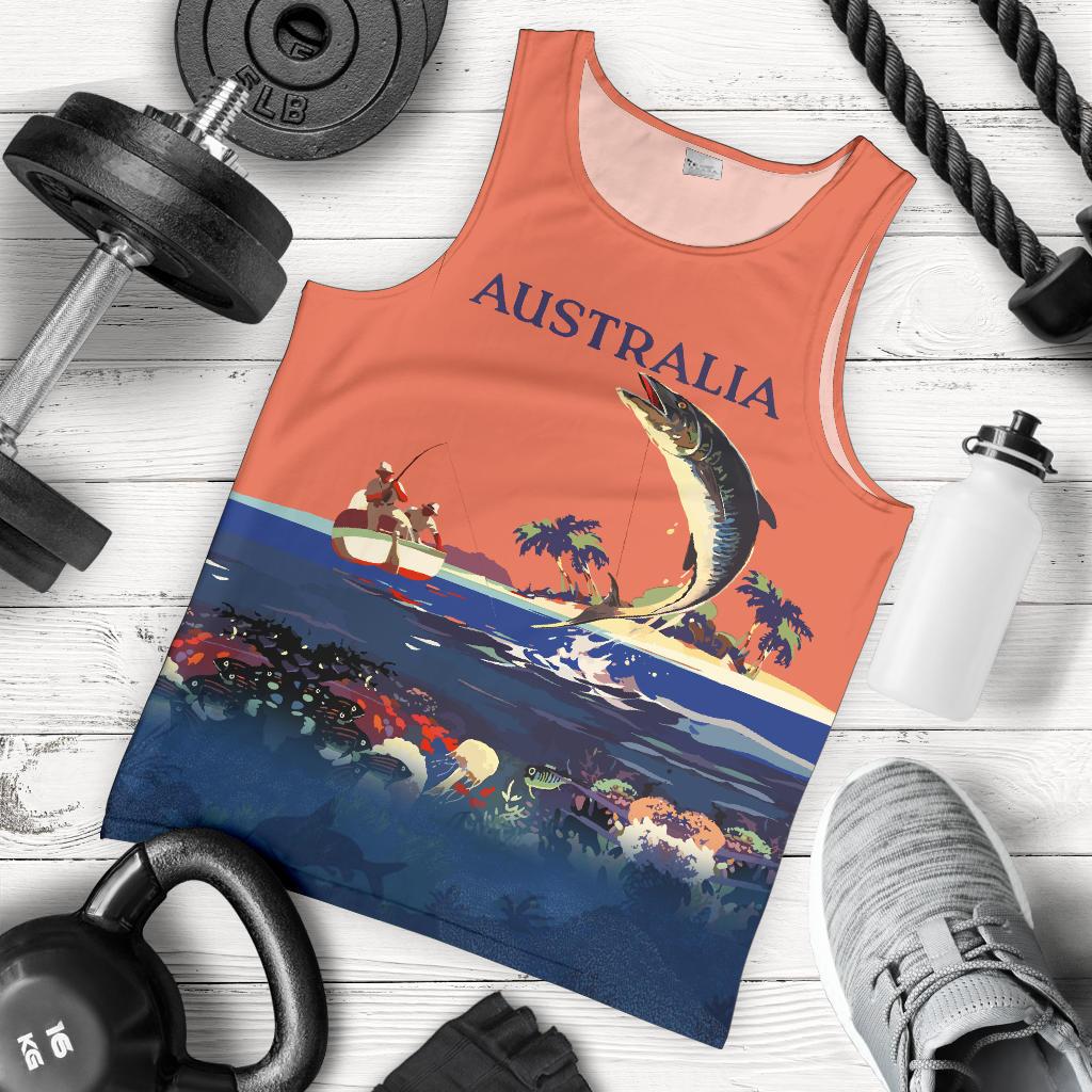 Men Tank Top - Fishmen Mens Tank Australia - Vibe Hoodie Shop