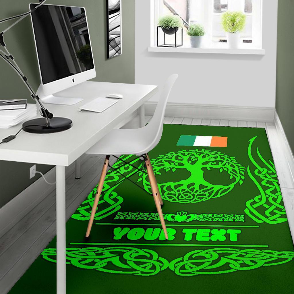 Ireland Celtic Personalised Area Rug - Symbol of Celtic - Vibe Hoodie Shop