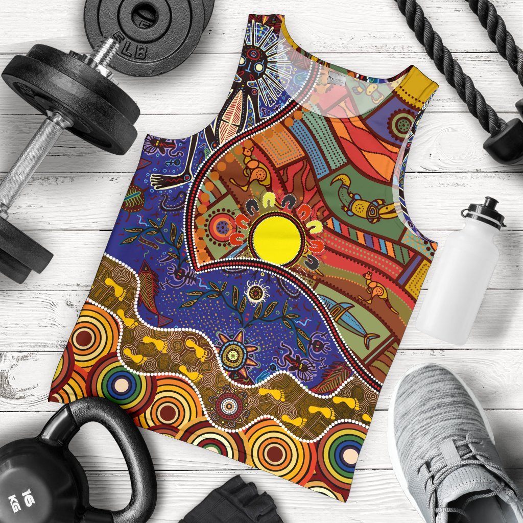 Men's Tank Top - Shaman People and Animals - Vibe Hoodie Shop