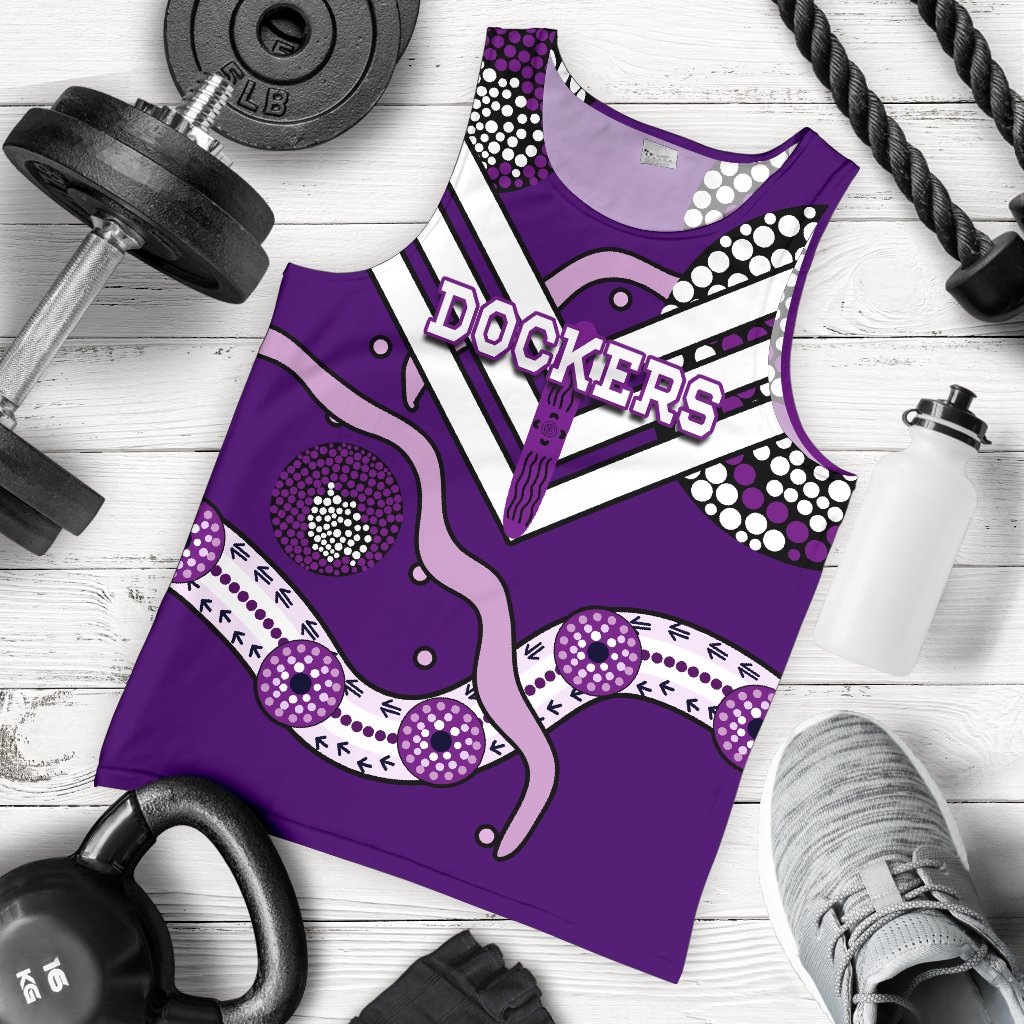 Dockers Men Tank Top Indigenous Fremantle - Freo - Vibe Hoodie Shop
