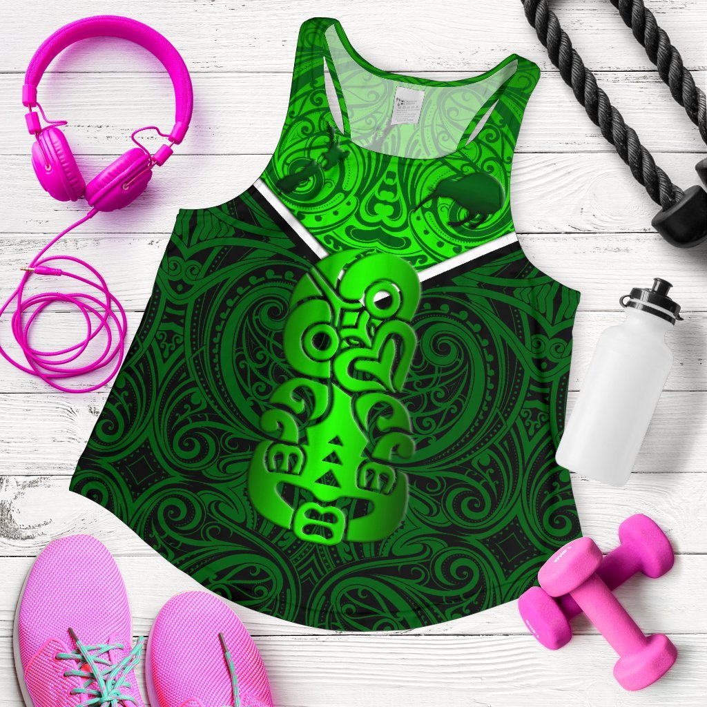 combo-racerback-tank-and-women-short-new-zealand-maori-rugby-pride-version-green