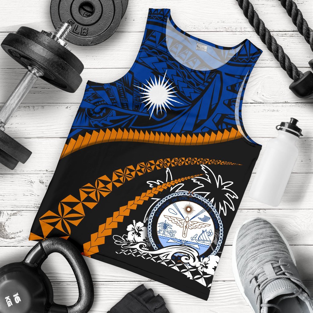 Marshall Islands Men Tank Top - Road To Hometown - Vibe Hoodie Shop