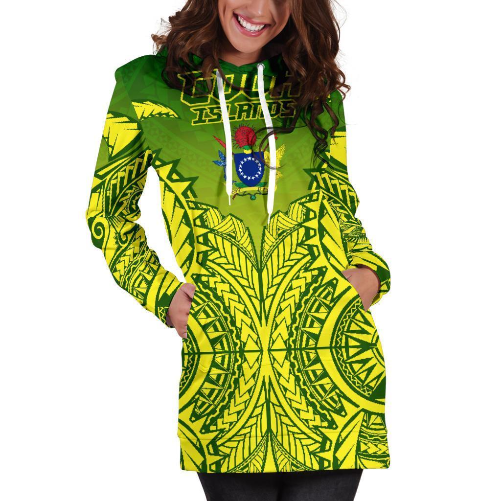 (Kuki Arirani) Cook Islands Premium Hoodie Dress - Vibe Hoodie Shop