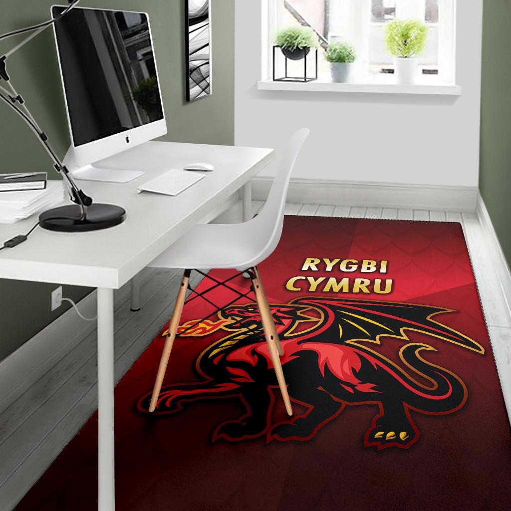 Wales Rugby Area Rug Simple Style - Vibe Hoodie Shop