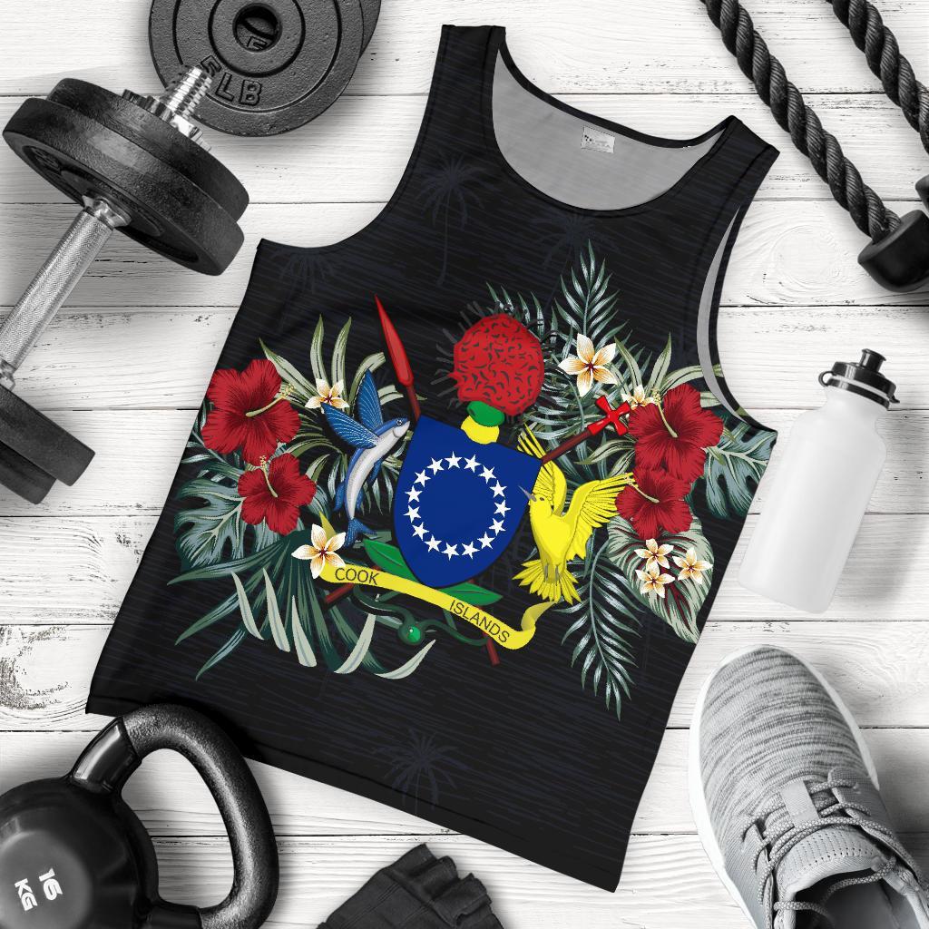 Cook Islands Hibiscus Men's Tank Top - Vibe Hoodie Shop