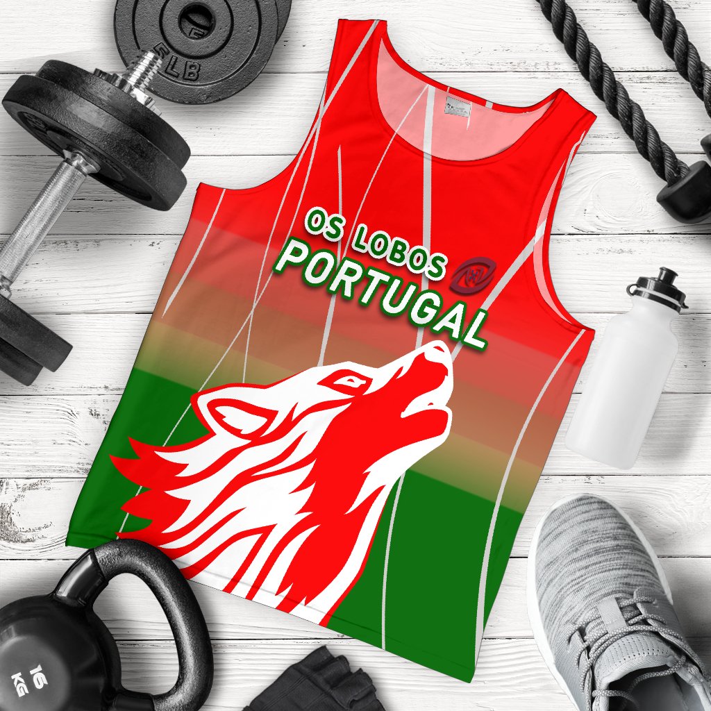 Portugal Rugby Men Tank Top Wolf - Os Lobos - Vibe Hoodie Shop