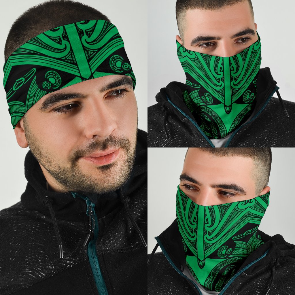 New Zealand Maori Koru Bandana 3 Pack - Green - Vibe Hoodie Shop