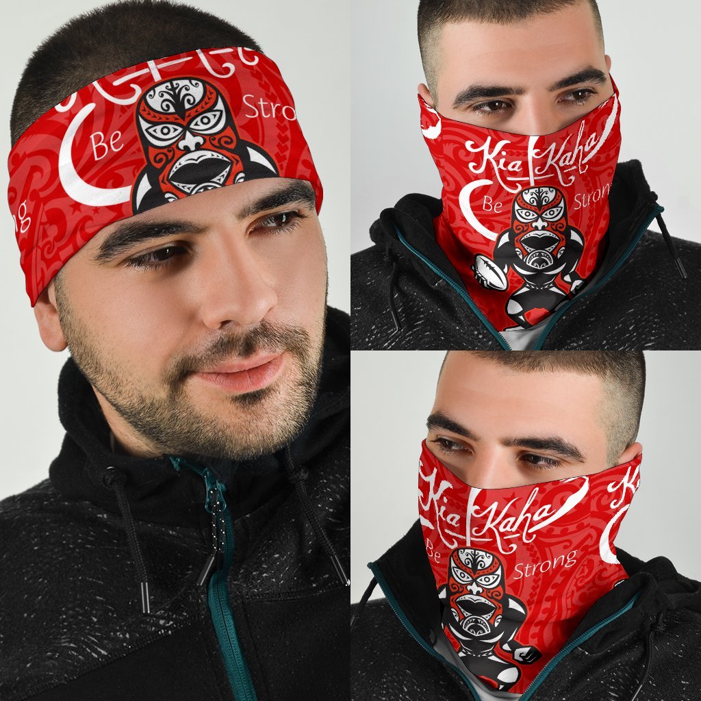 New Zealand Bandana Rugby Kia Kaha Be Strong Red - Vibe Hoodie Shop