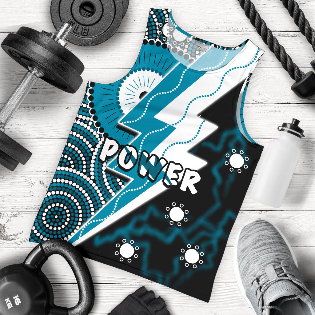 Power Men Tank Top Thunda Port Adelaide - Vibe Hoodie Shop