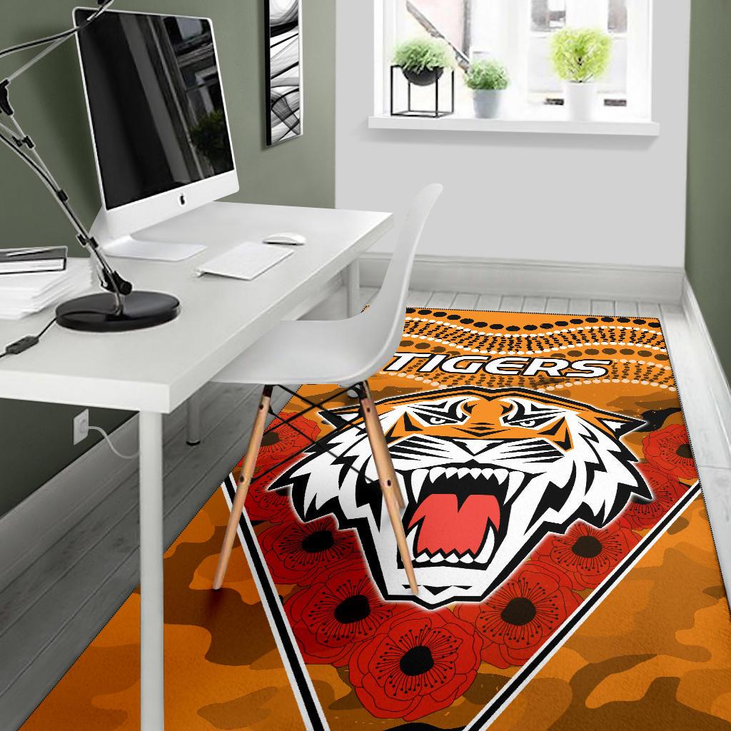 Tigers ANZAC Area Rug Wests - Vibe Hoodie Shop