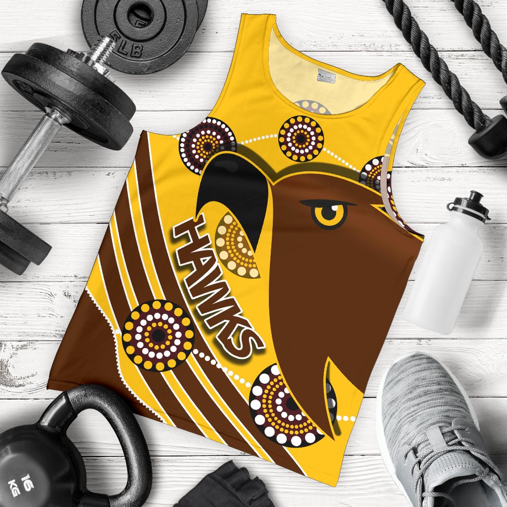 Pride Hawks Men Tank Top Hawthorn Indigenous - Vibe Hoodie Shop