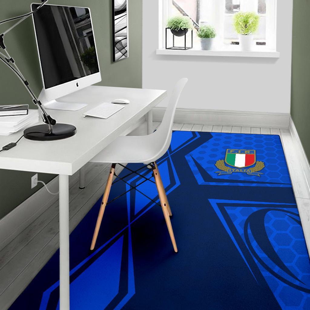 Italy Rugby Area Rug Gli Azzurri Vibes - Vibe Hoodie Shop