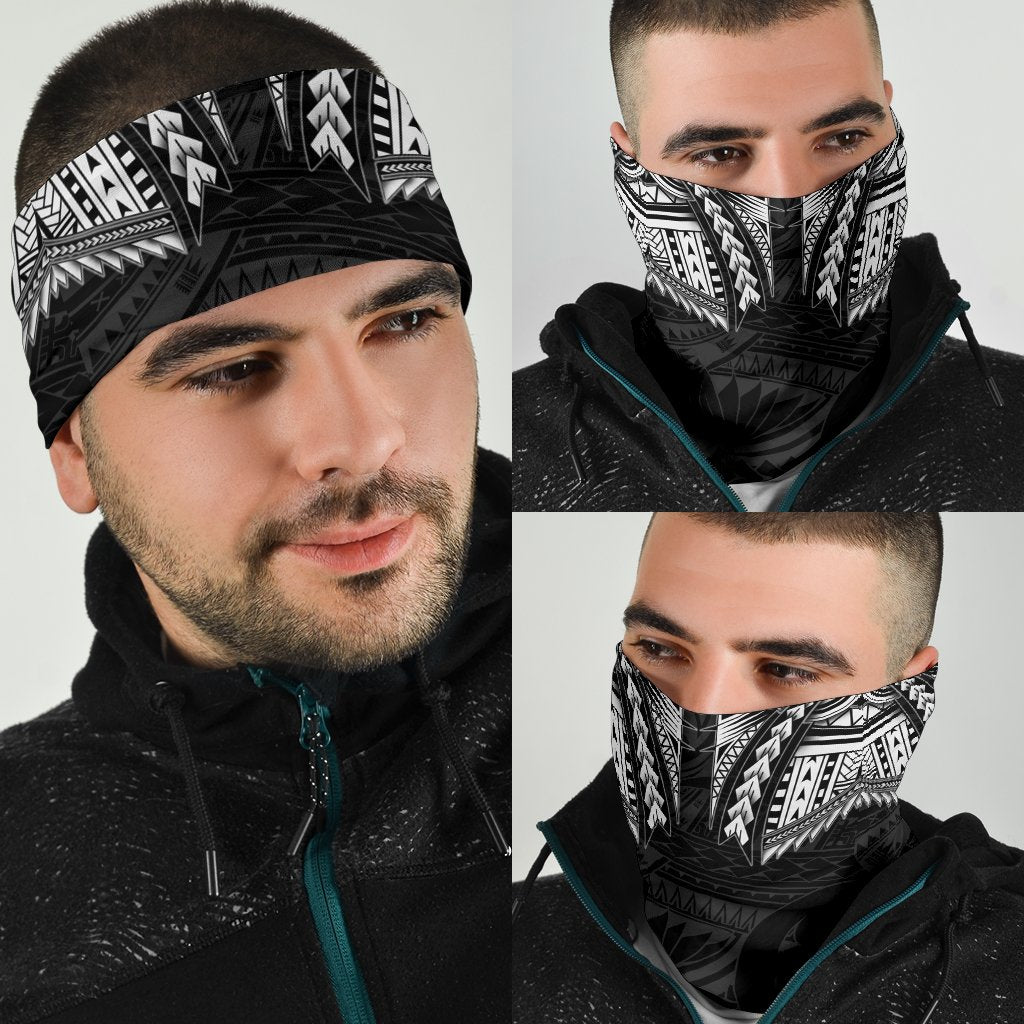 New Zealand Dragon Maori Tattoo Bandana - White - Vibe Hoodie Shop