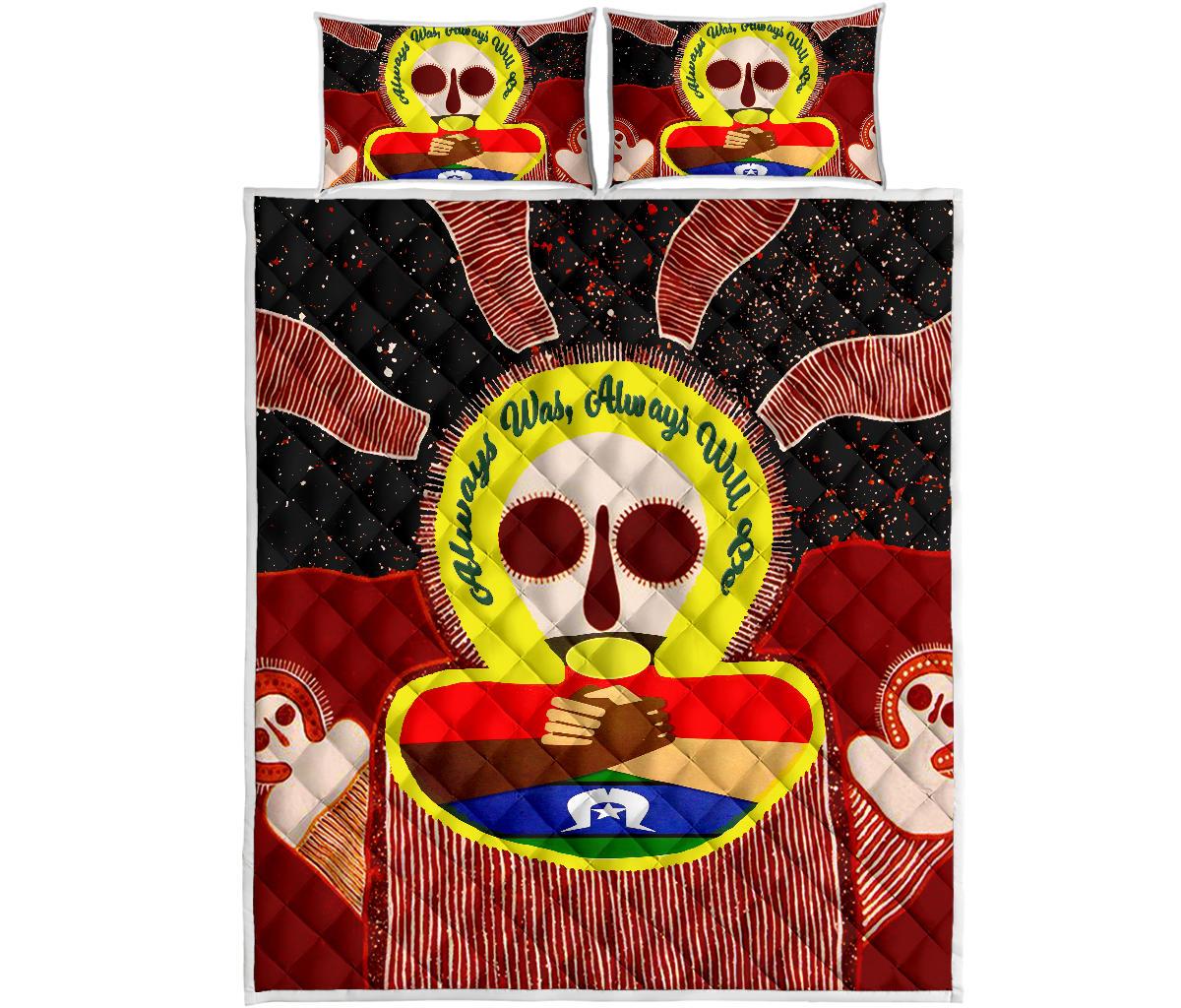 Aboriginal and Torres Strait Islanders Quilt Bed Sets - NAIDOC Style - Vibe Hoodie Shop