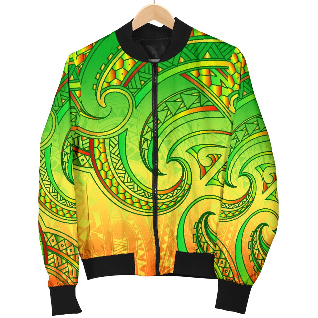 New Zealand Maori Mangopare Women Bomber Jacket Polynesian - Rasta - Vibe Hoodie Shop