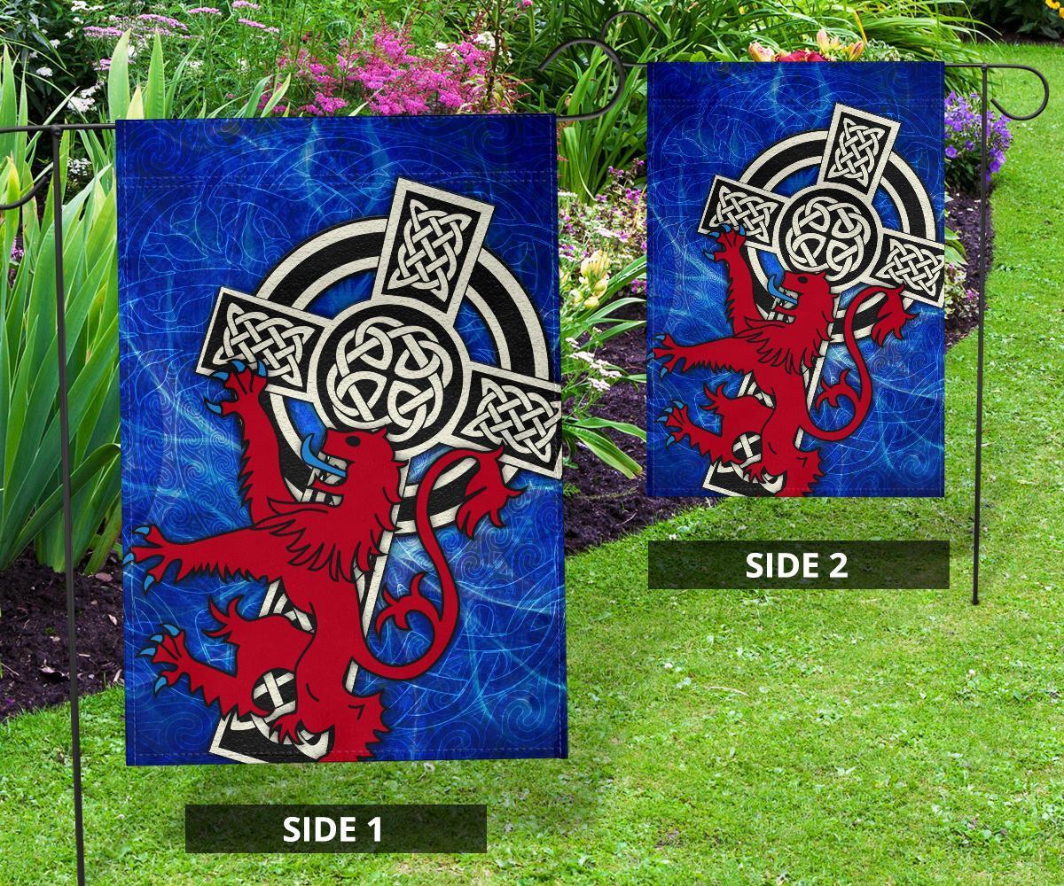 Scotland Celtic Flag - Celtic Cross and Rampant Skew Style - Vibe Hoodie Shop