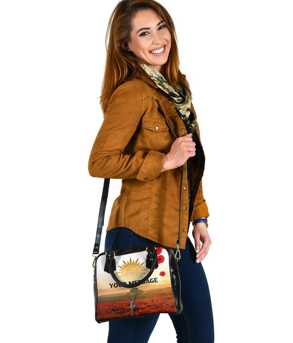 Custom ANZAC Day 2021 Shoulder Handbag - We Will Remember Them - Vibe Hoodie Shop