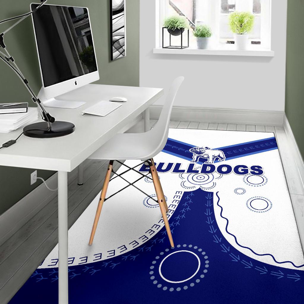 Canterbury - Bankstown Bulldogs Area Rug Simple Indigenous - Vibe Hoodie Shop