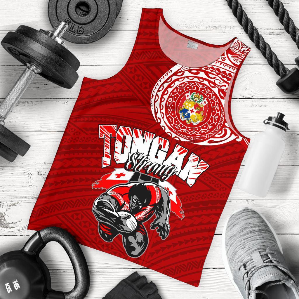 Tongan Strong Polynesian Tattoo Tank Top - Vibe Hoodie Shop