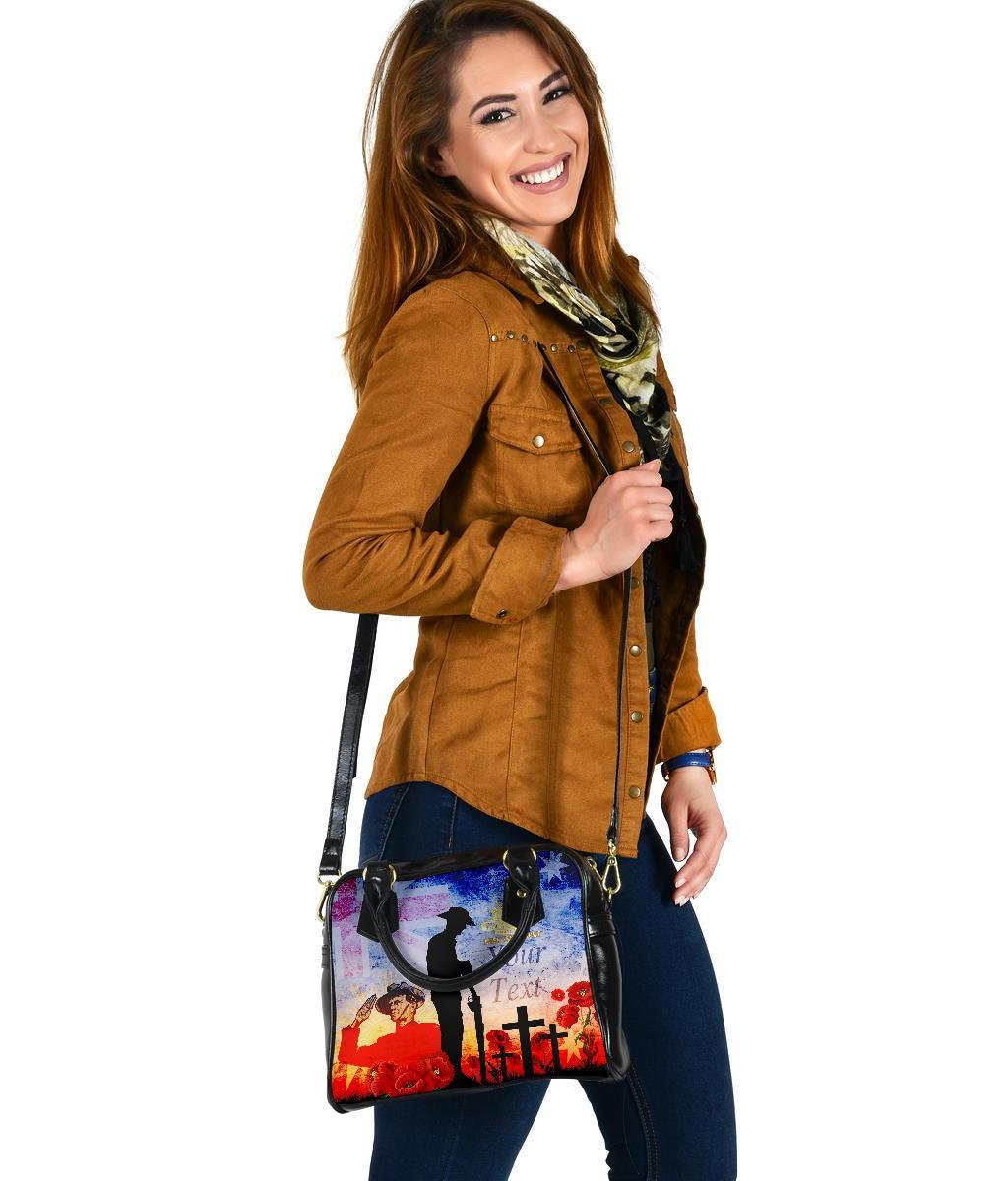 Custom ANZAC Shoulder Handbag - ANZAC 2020 Lest We Forget The Australian Army - Vibe Hoodie Shop