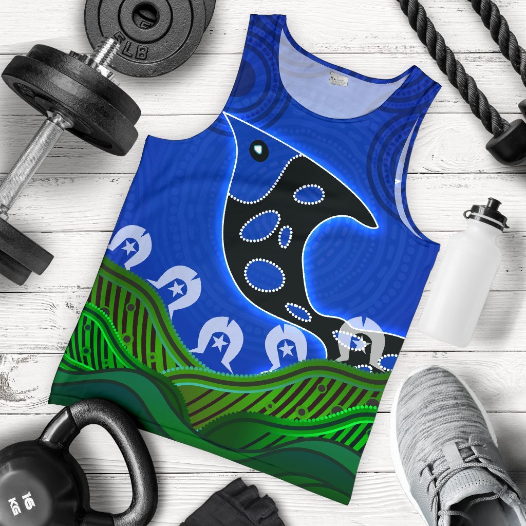 Men's Tank Top - Torres Strait Dot Patterns - Vibe Hoodie Shop