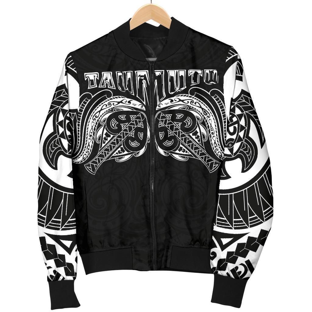 New Zealand Men's Bomber Jacket, Maori Taumutu Tattoo - Vibe Hoodie Shop